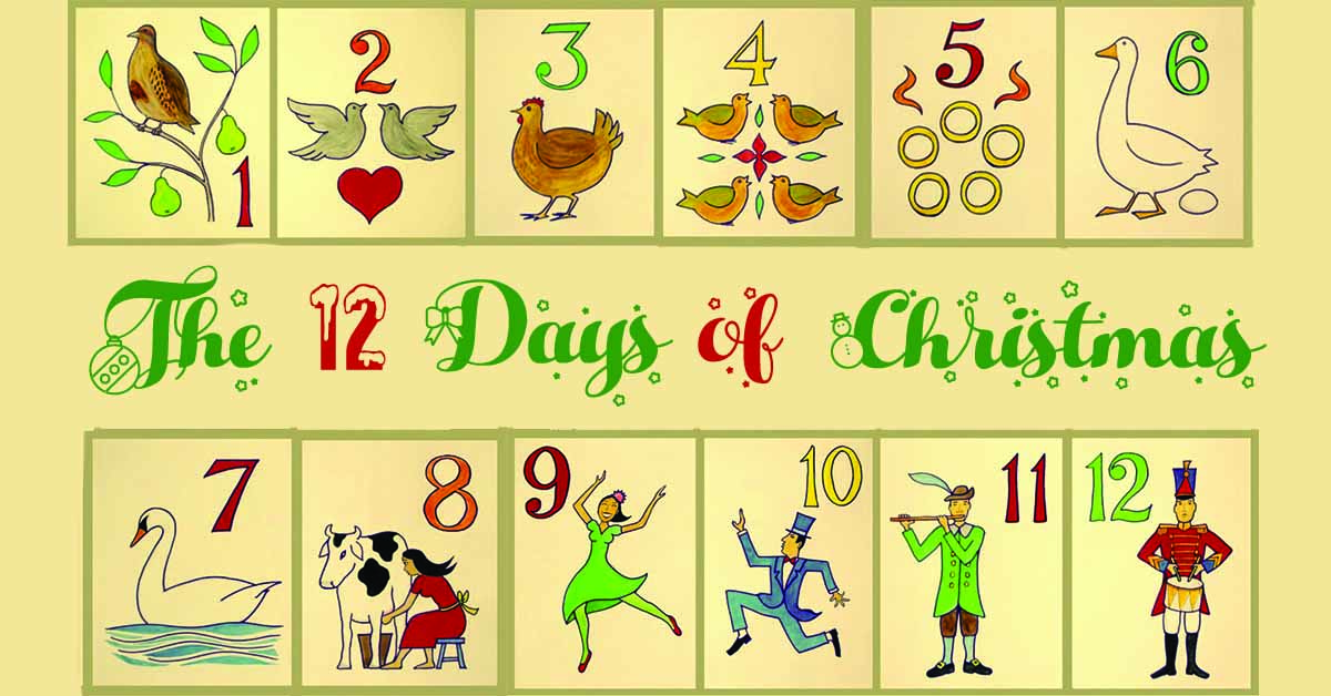 Cavallini Twelve Days Of Christmas Poster ubicaciondepersonas.cdmx.gob.mx