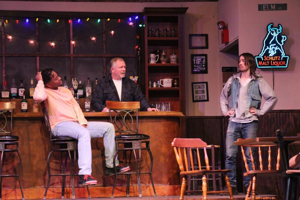 cast of sweat in bar scene