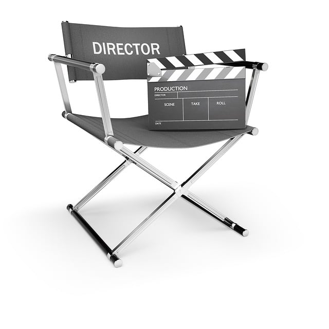 A director's chair