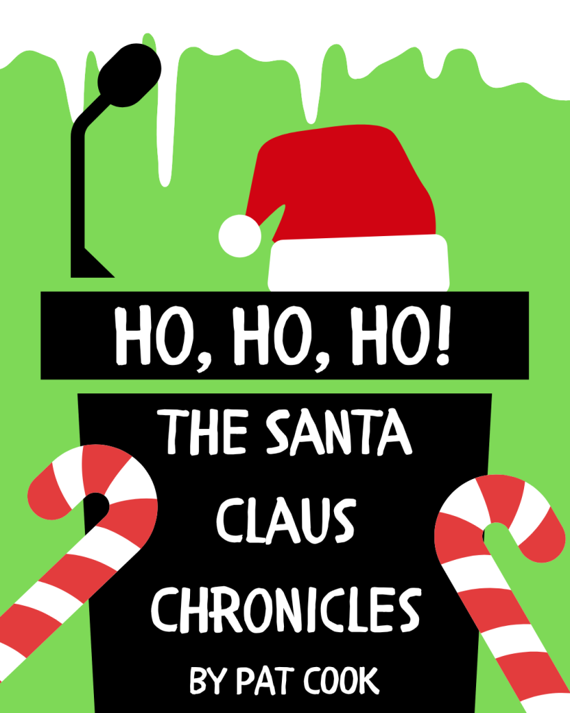 poster featuring Santa hat and candy canes