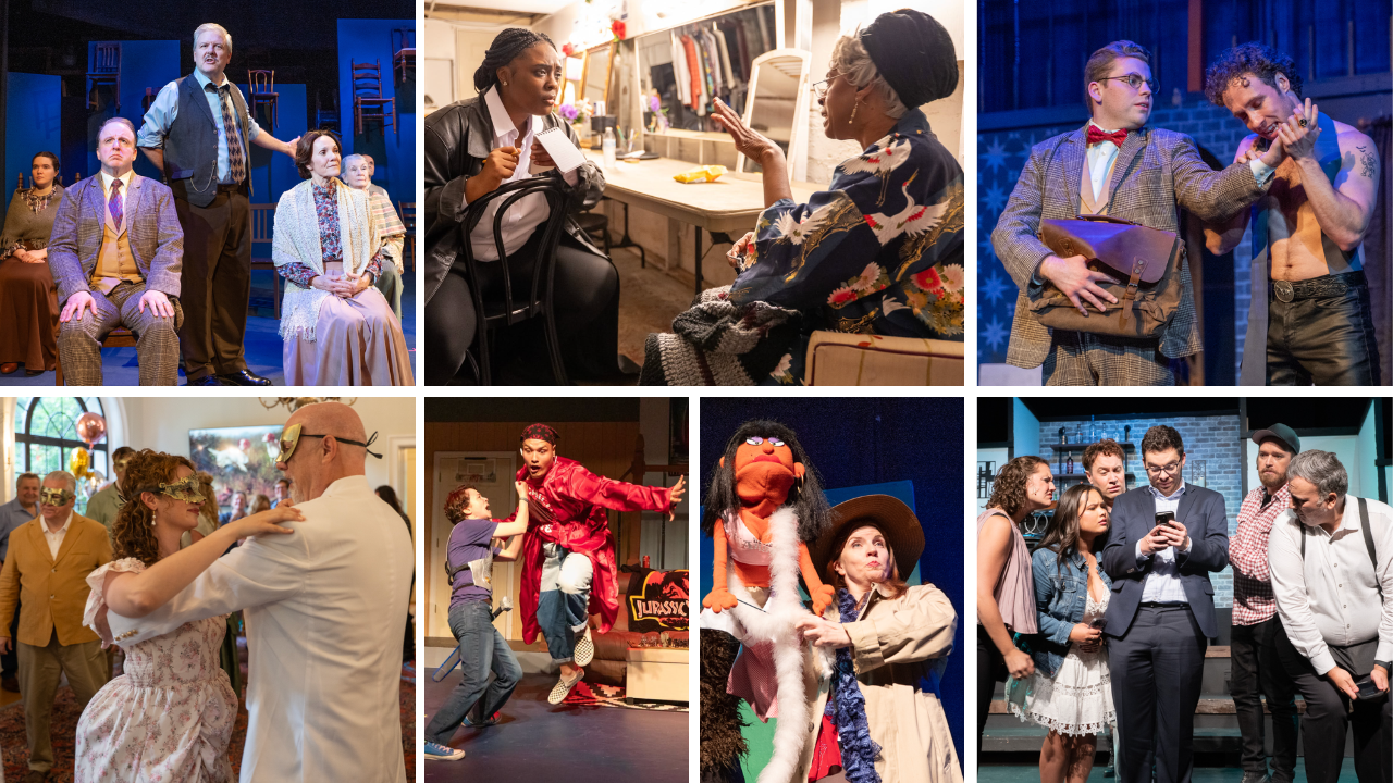 A collage of theatrical performances from teh 2025 -2026 season