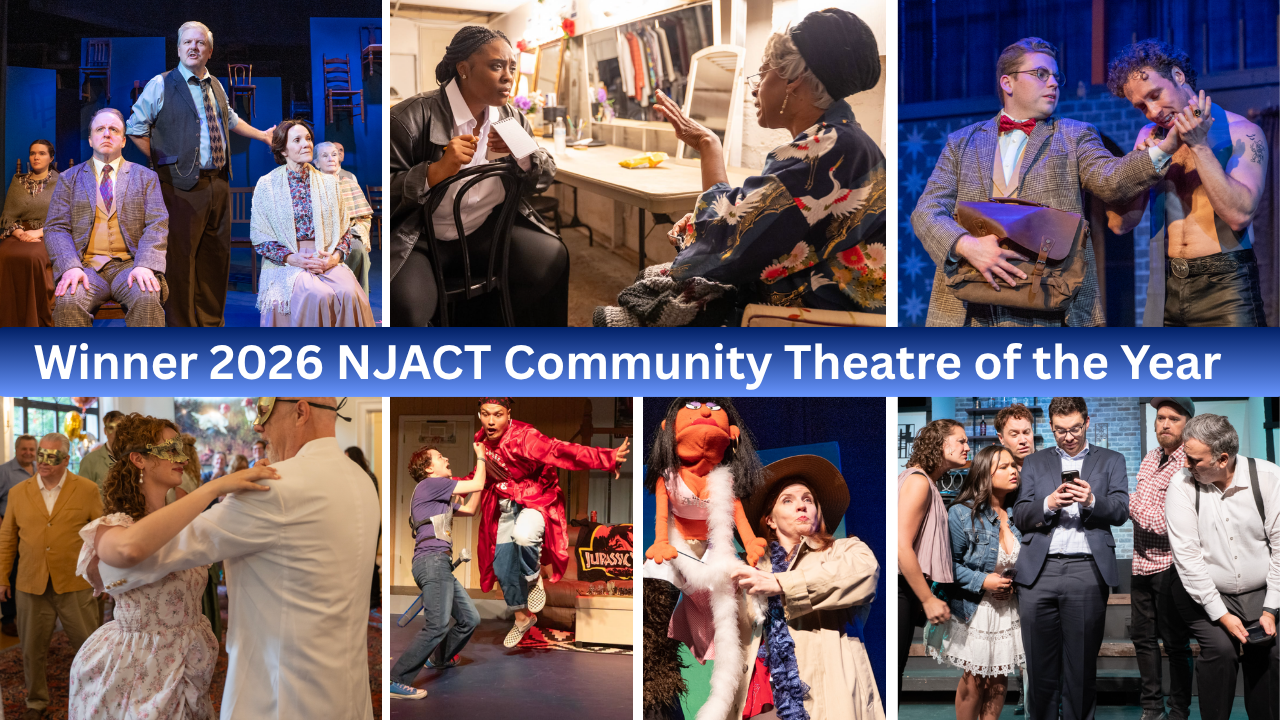 montage of shows and banner winner community theatre of the year.